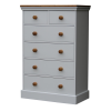 Wiltshire Bedroom Chest 2 over 4 Drawer Soft Cotton 